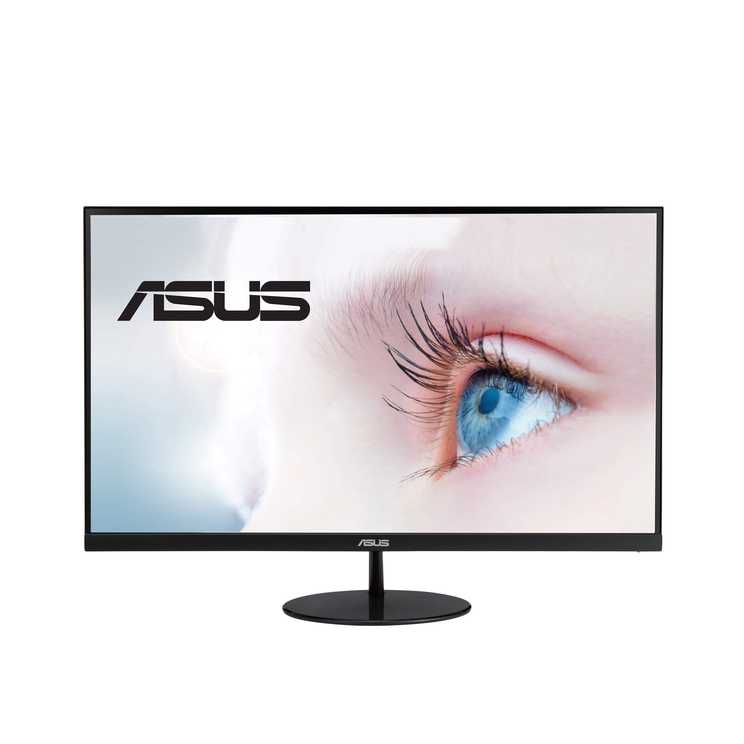 Asus VL249HE 23.8 Eye Care モニター、1080P フル HD、75Hz、IPS、Adaptive-Sync/FreeSync、Eye Care、HDMI VGA、フレームレス スリム デザイン、VESA 壁掛け可能