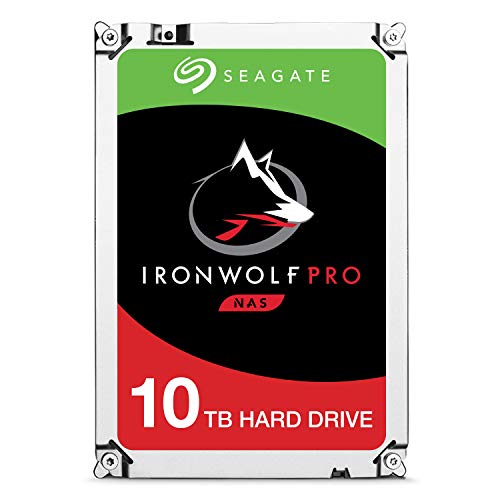  Seagate IronWolf Pro 10Tb NAS 内蔵ハードドライブ HDD - 3.5 インチ Sata 6GB/S 7200 RPM 256MB キャッシュ、RAID ネットワーク接続ストレージ用、データリカバリレス...