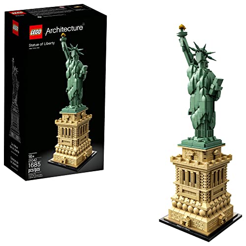 LEGO 建築自由の女神 21042 モデル構築セット、収集可能なニューヨークのお土産、彼女または彼へのギフト...