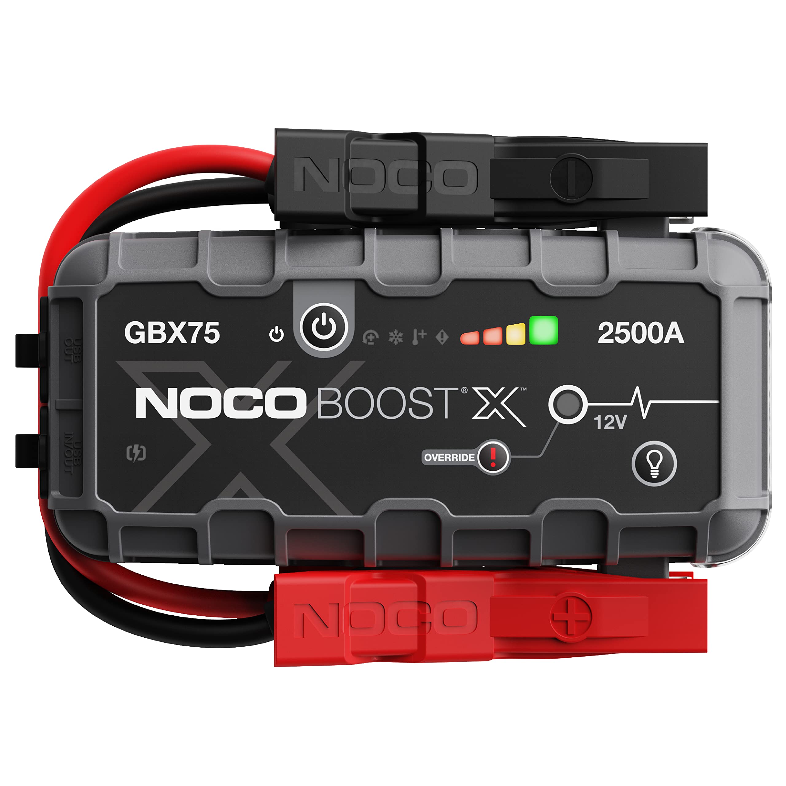  NOCO Boost X GBX75 2500A 12V ウルトラセーフ ポータブル リチウム ジャンプ スターター、カーバッテリー ブースター パック、USB-C パワーバンク充電器、...