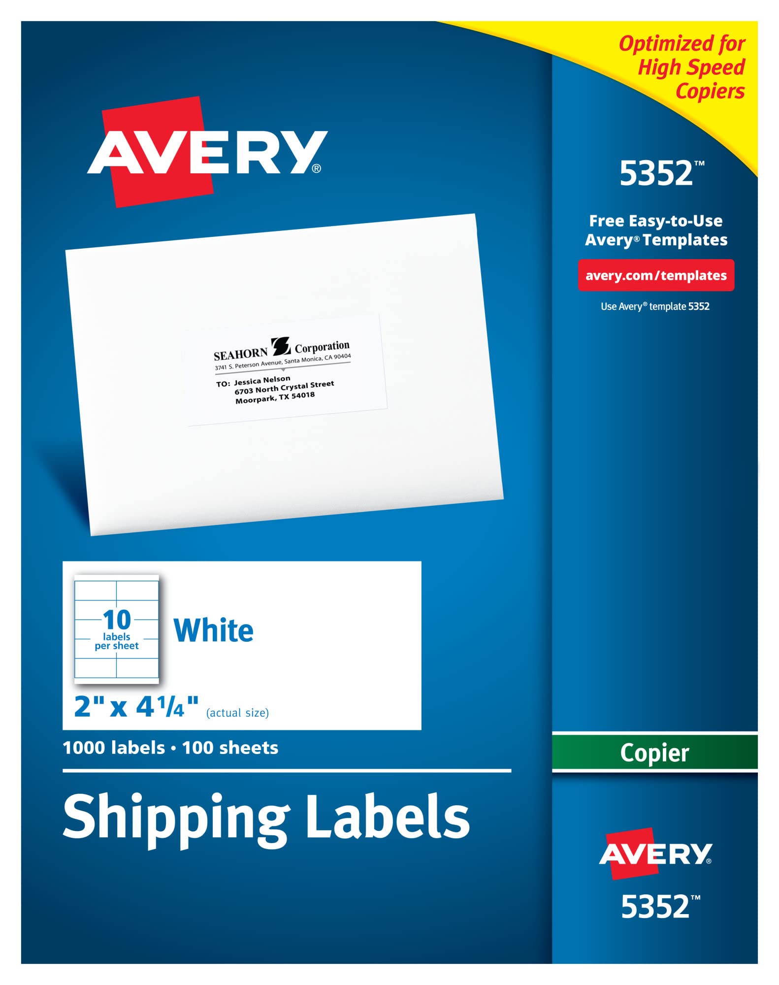 Avery コピー機用宛名ラベル