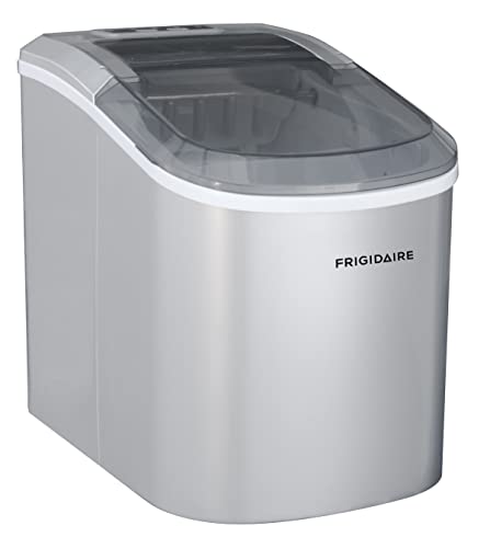 Frigidaire EFIC189-シルバー コンパクト製氷機、1日あたり26ポンド、シルバー (パッケージは異なる場合があります)