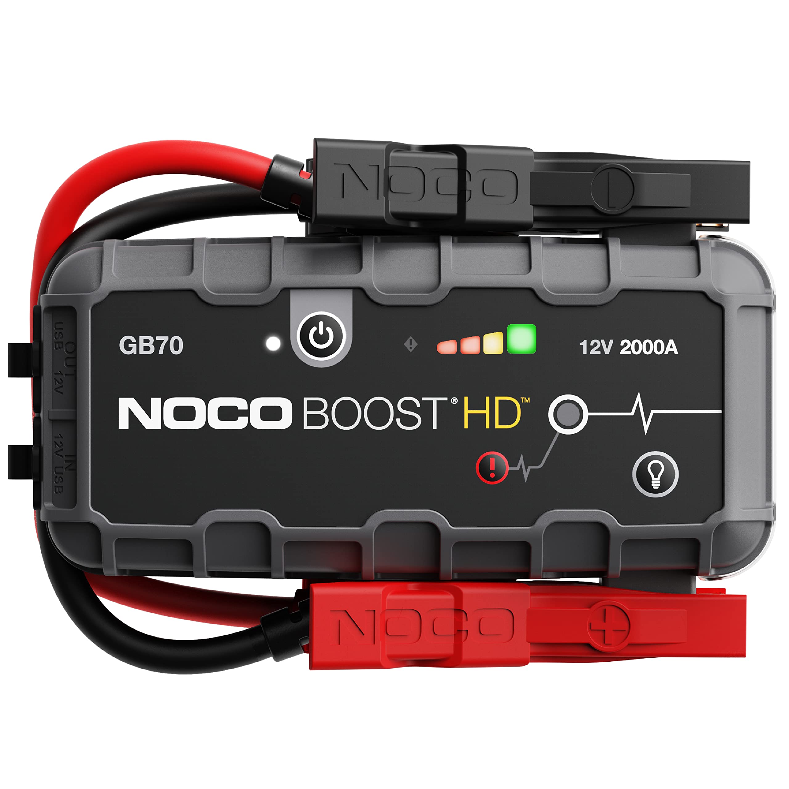 NOCO Boost HD GB70 2000 アンペア 12 ボルト UltraSafe リチウム ジャンプ...