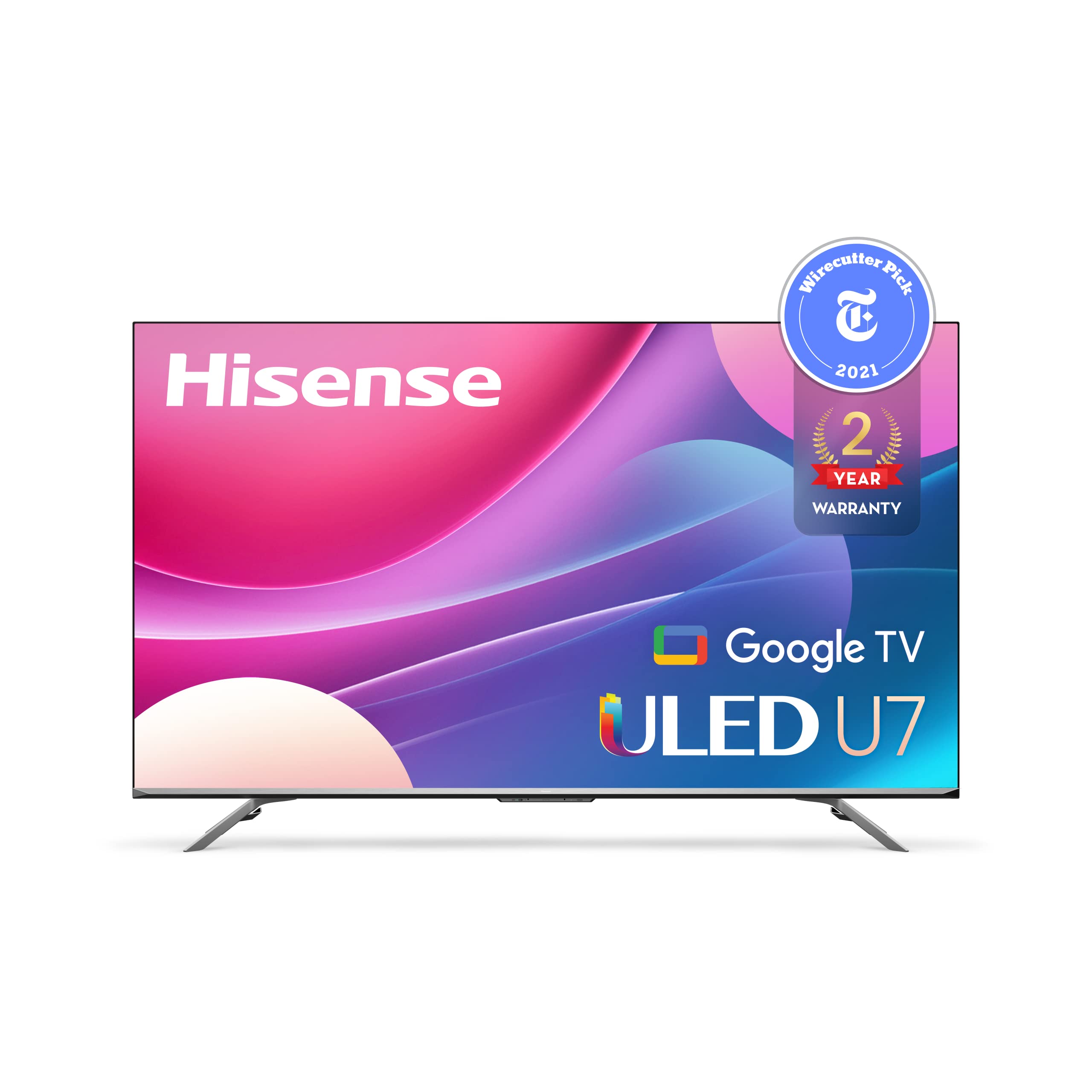 Hisense ULED プレミアム U7H QLED シリーズ 65 インチクラス 量子ドット Google 4K スマートテレビ (65U7H、2022 年モデル)
