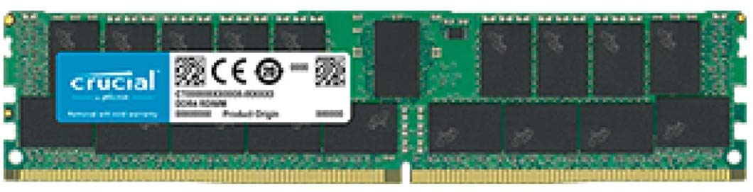 Crucial 32GB DDR4 PC4-21300 2666MHz RDIMM、デュアルランク登録済み ECC メモリ (CT32G4RFD4266)