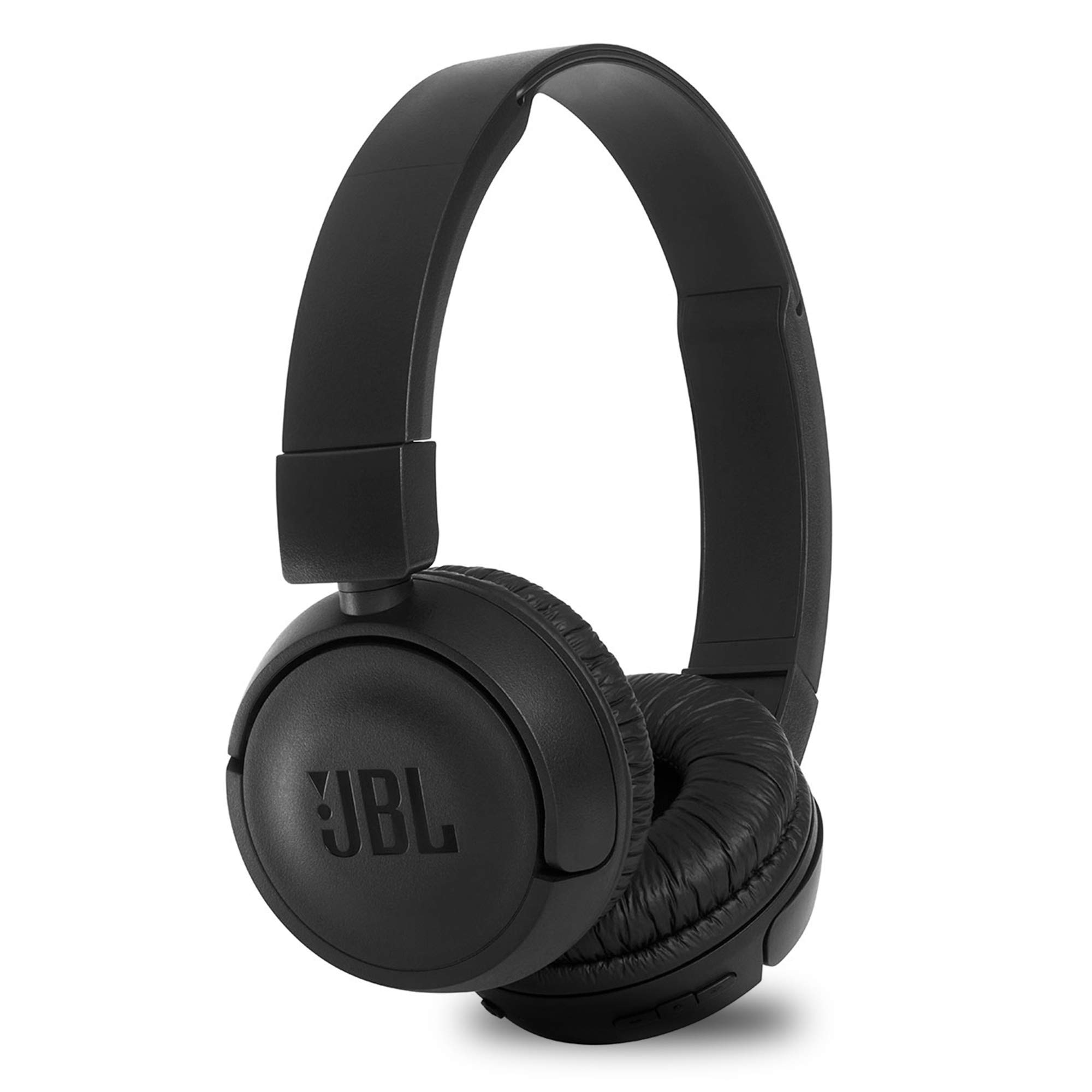 JBL T460BT Extra Bass ワイヤレス オンイヤー ヘッドフォン 11 時間の再生時間とマイク付き - ブラック