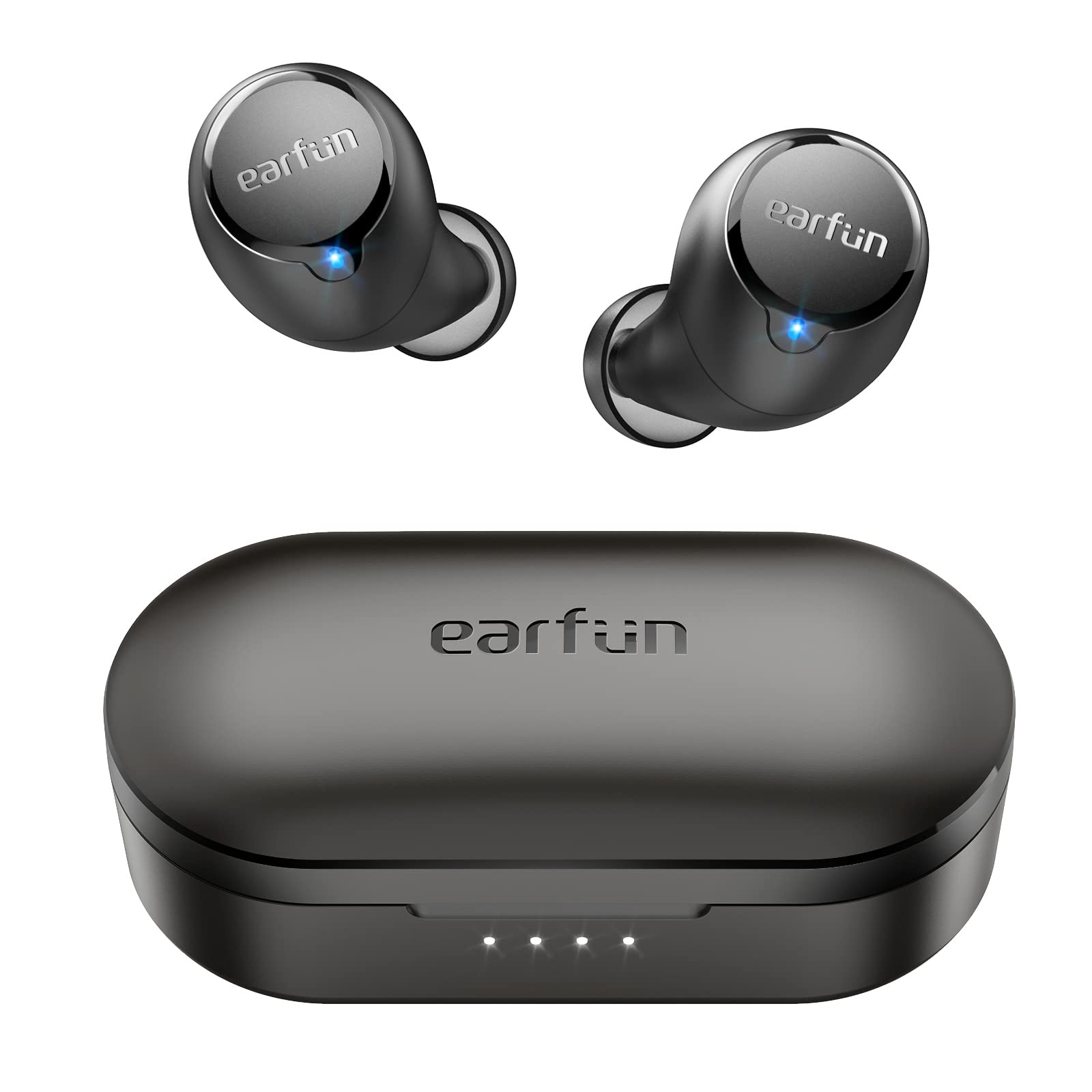  EarFun 無料の 1S ワイヤレスイヤホン、[2023 バージョン] 4 マイク ENC Bluetooth 5.0 イヤホン、7mm コンポジットドライバー、カスタム EQ 用アプリ、汗止め...