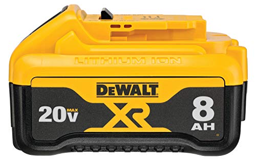 DEWALT 20V MAX XR バッテリー、8.0Ah (DCB208)