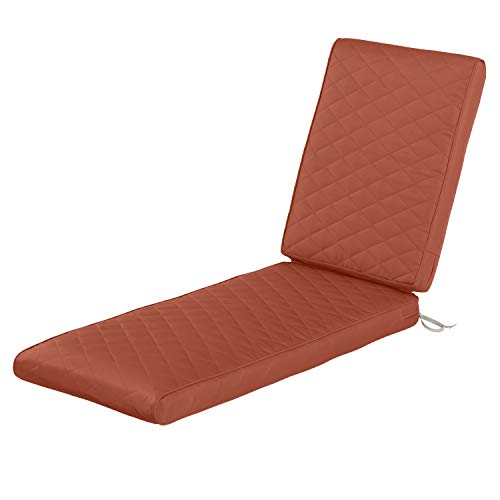 Classic Accessories Montlake FadeSafeキルティング寝椅子クッション、スパイス、80'L x 26'W x 3 '厚さ
