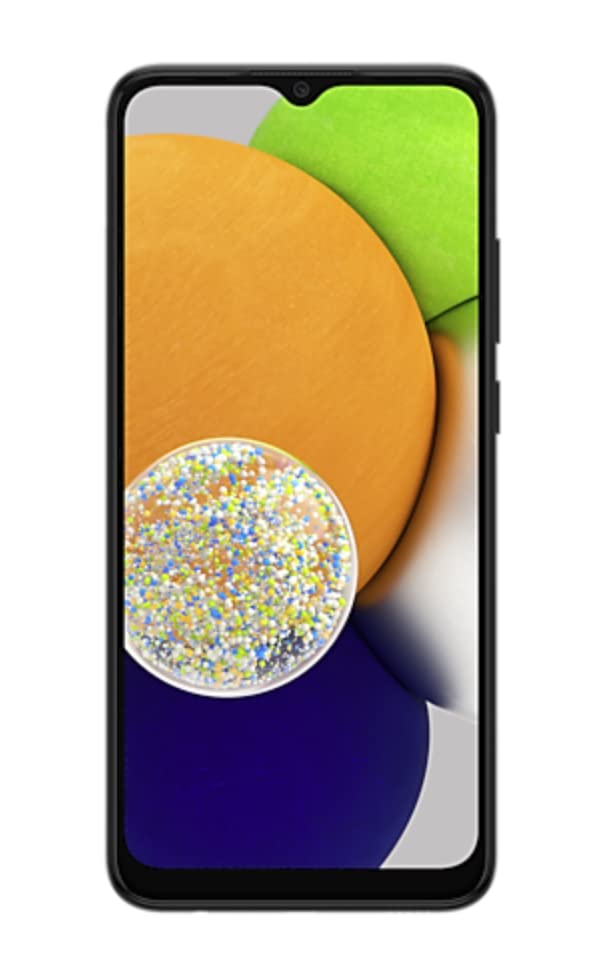 Samsung エレクトロニクス Galaxy A03 携帯電話、工場 GSM ロック解除 Android スマートフォン、32GB、長持ちバッテリー、国際バージョン (ブラック)