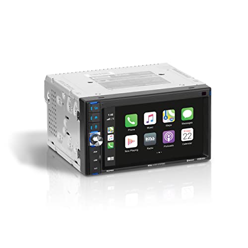  BOSS Audio Systems システム BCP62 Apple CarPlay 車用マルチメディア プレーヤー - ダブルディン、6.2 インチ静電容量式タッチスクリーン、Bluetooth、USB、DVD...