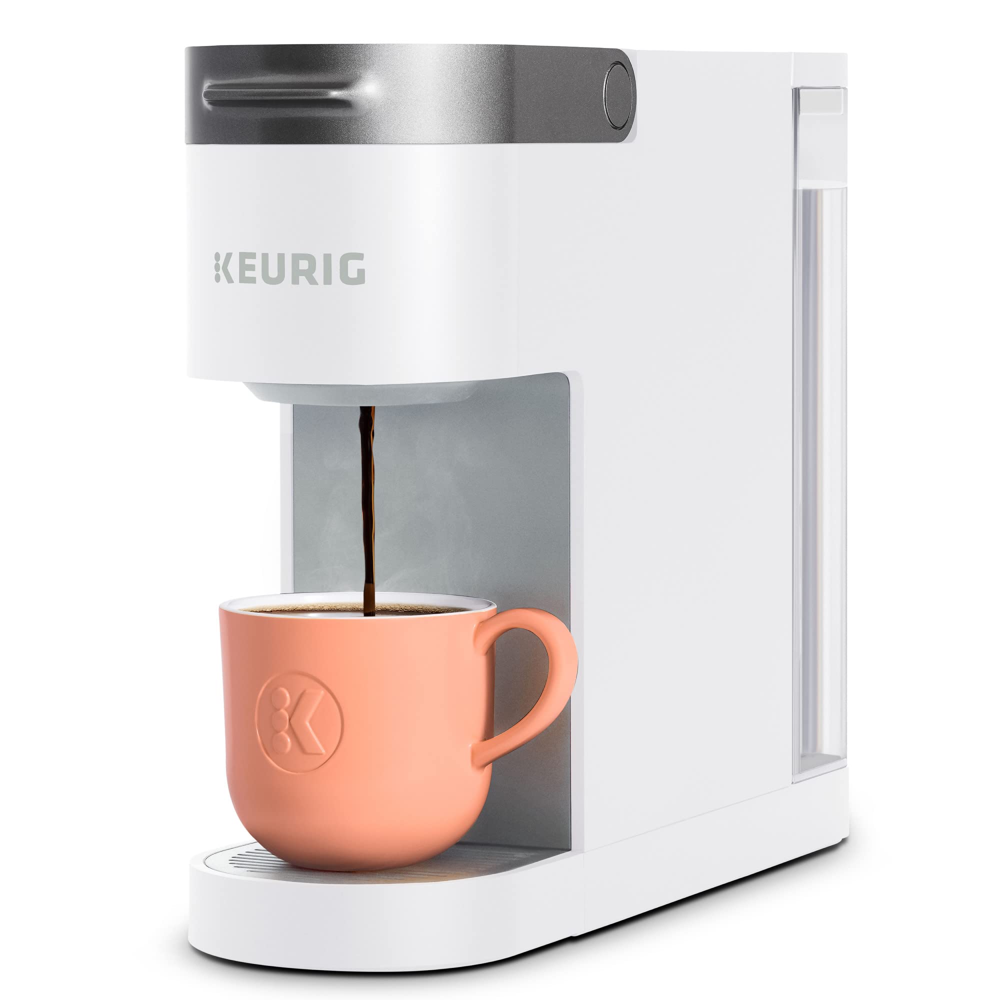 Keurig K-スリムシングルサーブKカップポッドコーヒーメーカー、マルチストリームテクノロジー、ホワイト