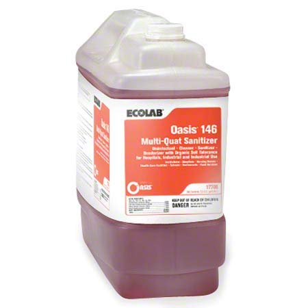 Ecolab 17708 消毒剤、商用強度のオアシス 146 マルチクワット消毒剤が危険な細菌を除去 (2.5gl)