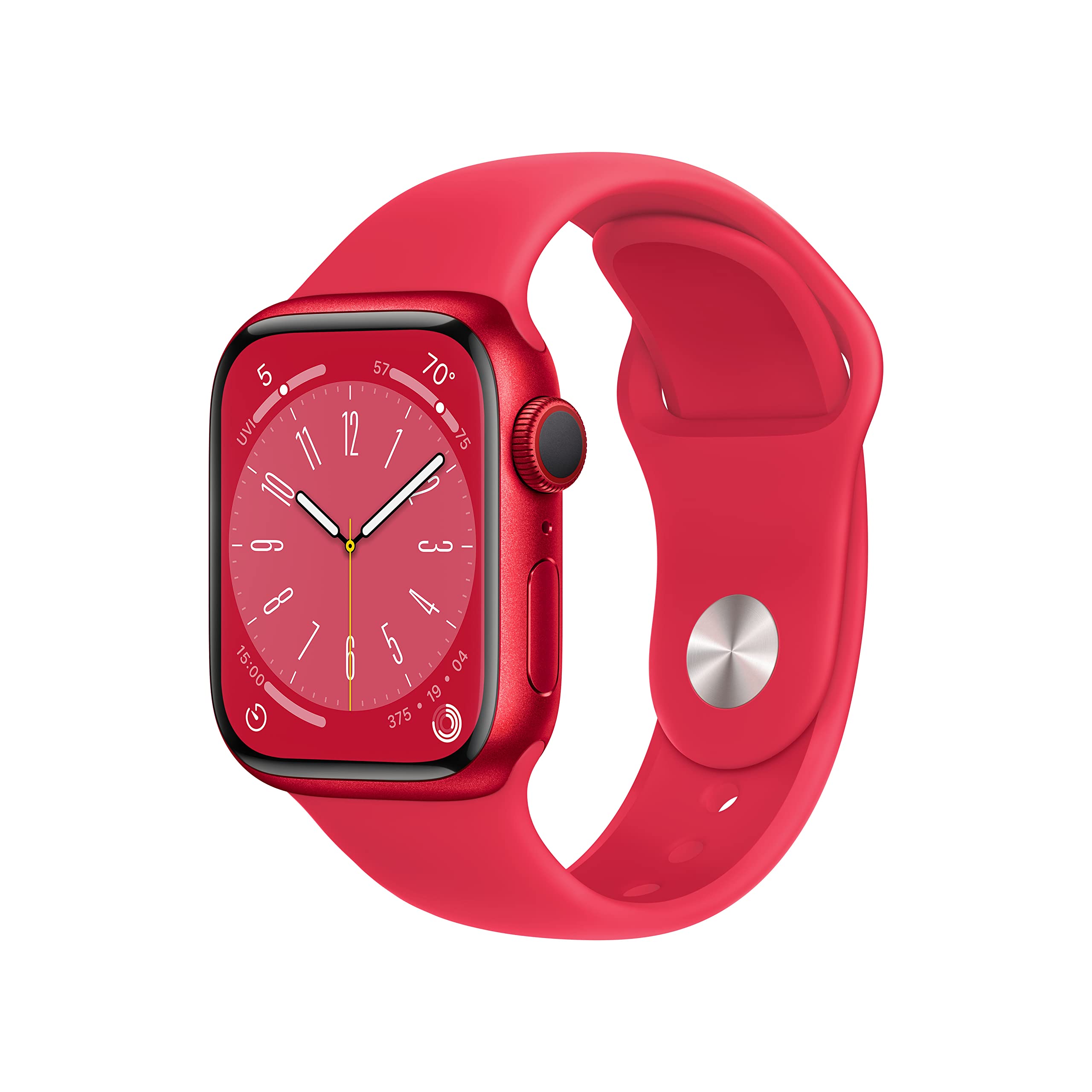 Apple Watch Series 8 [GPS + Cellular 45mm] スマートウォッチ、アルミニウムケース、スポーツバンド付き