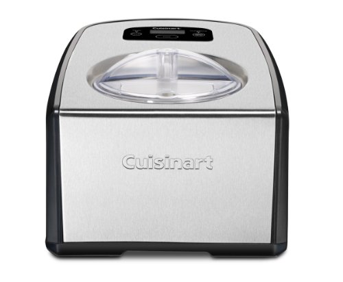  Cuisinart ICE-100 1.5クォートのアイスクリームとジェラートメーカー、商用品質のコンプレッサーと2つのパドルを備えた全自動、10分間の保冷機能、ブ...