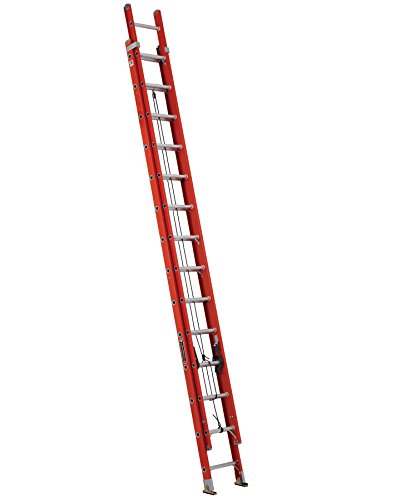 Louisville Ladder ガラス繊維延長はしご、28フィート、300ポンドのデューティ定格、タイプIA、FE3228、オレンジ