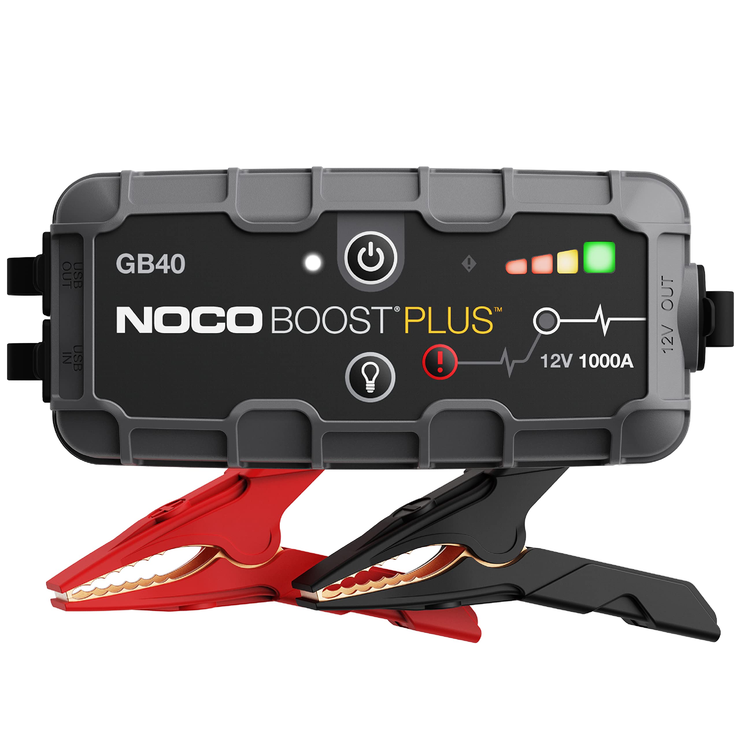  NOCO Boost Plus GB40 1000 アンペア 12 ボルト UltraSafe リチウム ジャンプ スターター ボックス、カーバッテリー ブースター パック、ポータブル パワーバ...