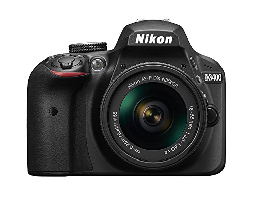 Nikon D3400デジタル一眼レフカメラ（AF-P DX NIKKOR 18-55mm f / 3.5-5.6G VRレンズ付き）-黒（認定再生品）