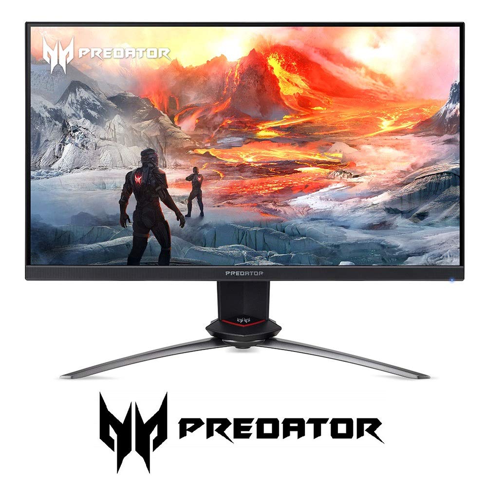  Acer Predator XB273 Xbmiprzx 27 フィート FHD (1920 x 1080) IPS NVIDIA G-SYNC ゲーミング モニター、最大 0.1 ミリ秒 (G to G)、240Hz、99% sRGB (1 x ディスプレイ ポート & 1...