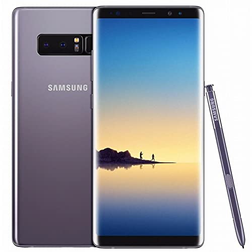 Samsung Galaxy Note 8 N950U 64GB ロック解除済み GSM 4G LTE Android スマートフォン (デュアル 12 メガピクセル カメラ付き) (リニューアル) (オーキッド グレー)