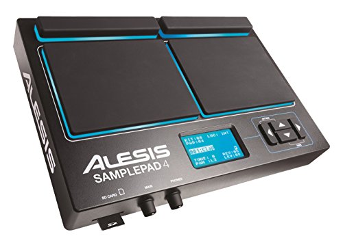 Alesis サンプルパッド 4 | 4 つのベロシティセンシティブパッド、25 のドラムサウンド、SD/SD...