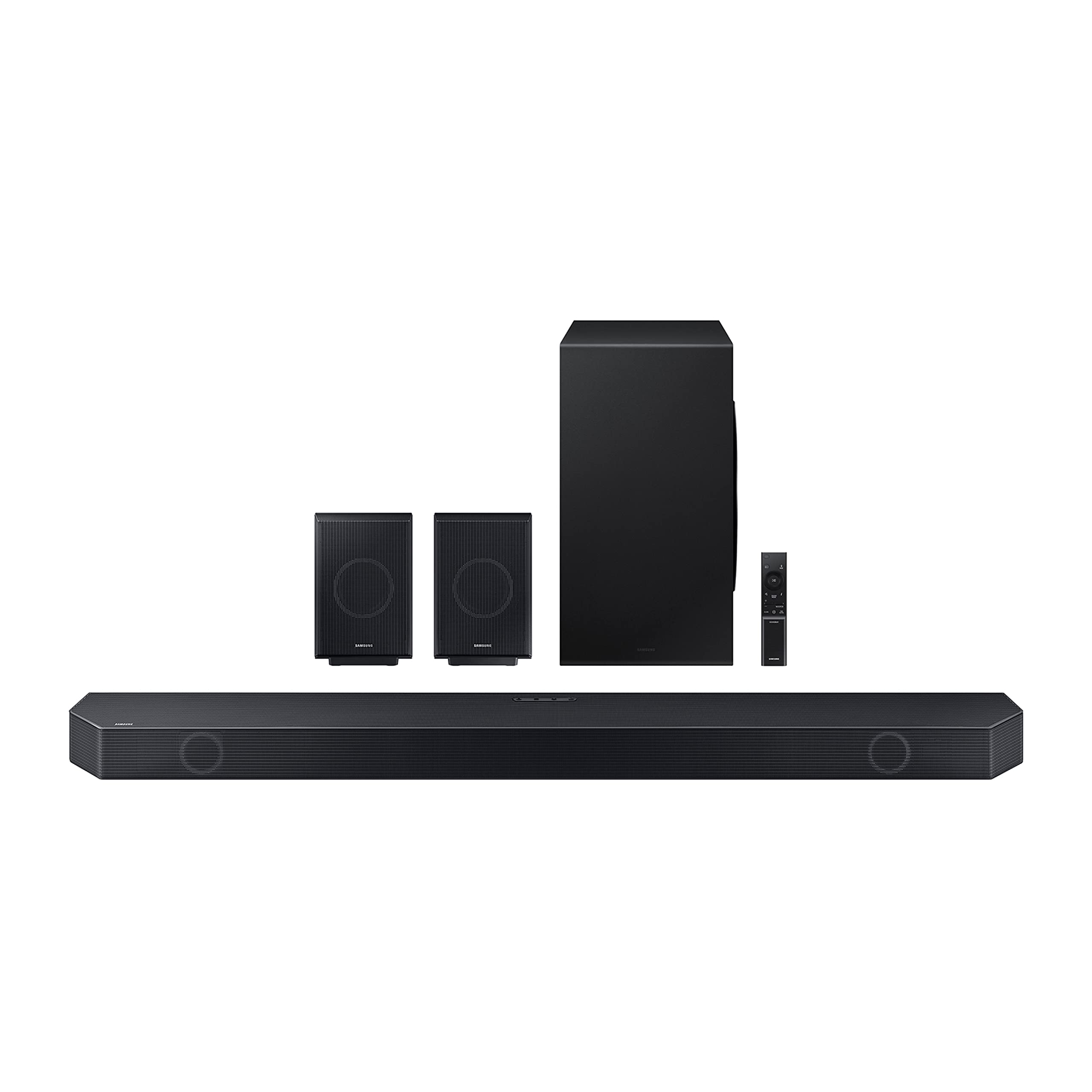 Samsung HW-Q990C 11.1.4ch Soundbar w/ Wireless Dolby Audio, Rear Speakers Included w/ Q-Symphony, SpaceFit Sound Pro, Adaptive Sound, Game Mode Pro, Airplay 2, AVA, Alexa Built-In