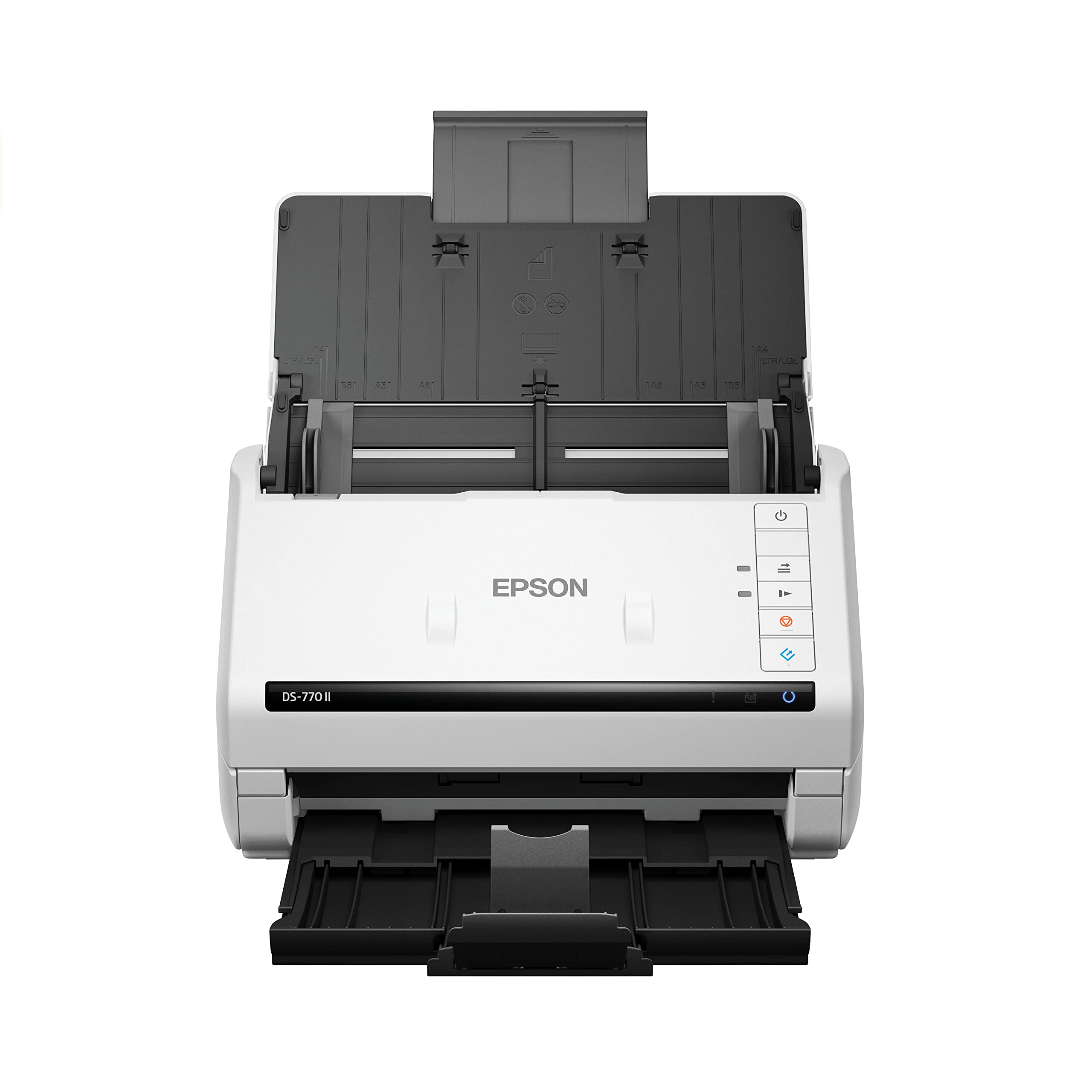Epson DS-770 II カラー両面ドキュメント スキャナ (PC および Mac 用)、100 ページ...