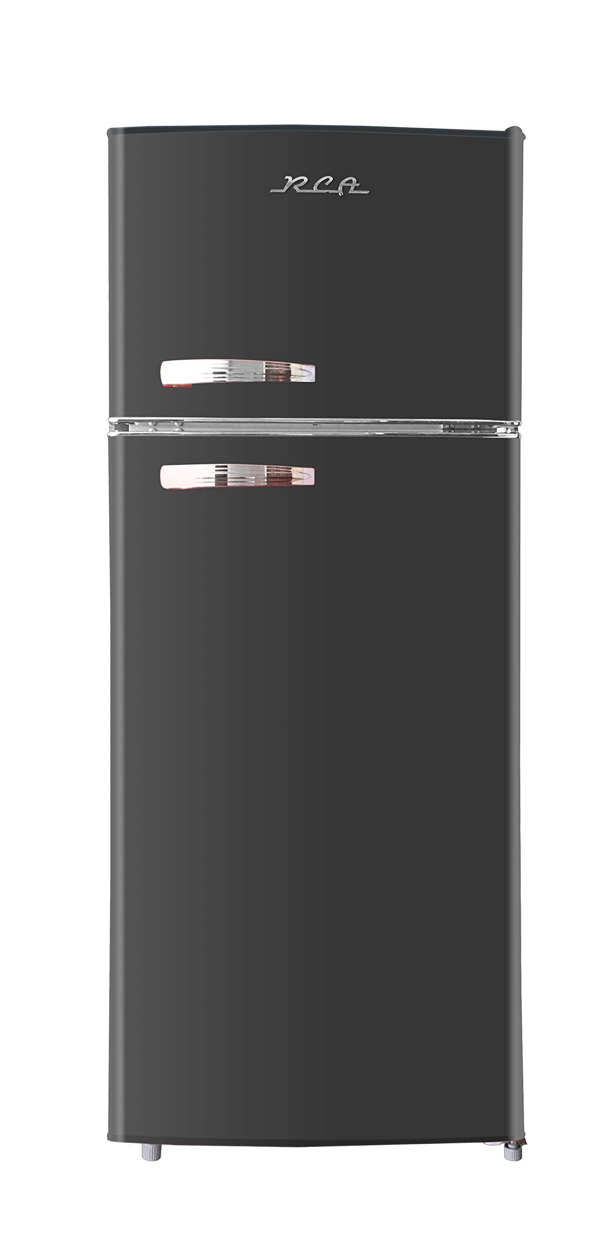 RCA RFR1055、トップフリーザー付きレトロアパートメントサイズ冷蔵庫 - 10立方フィートのストレージを備えた2ドア冷蔵庫