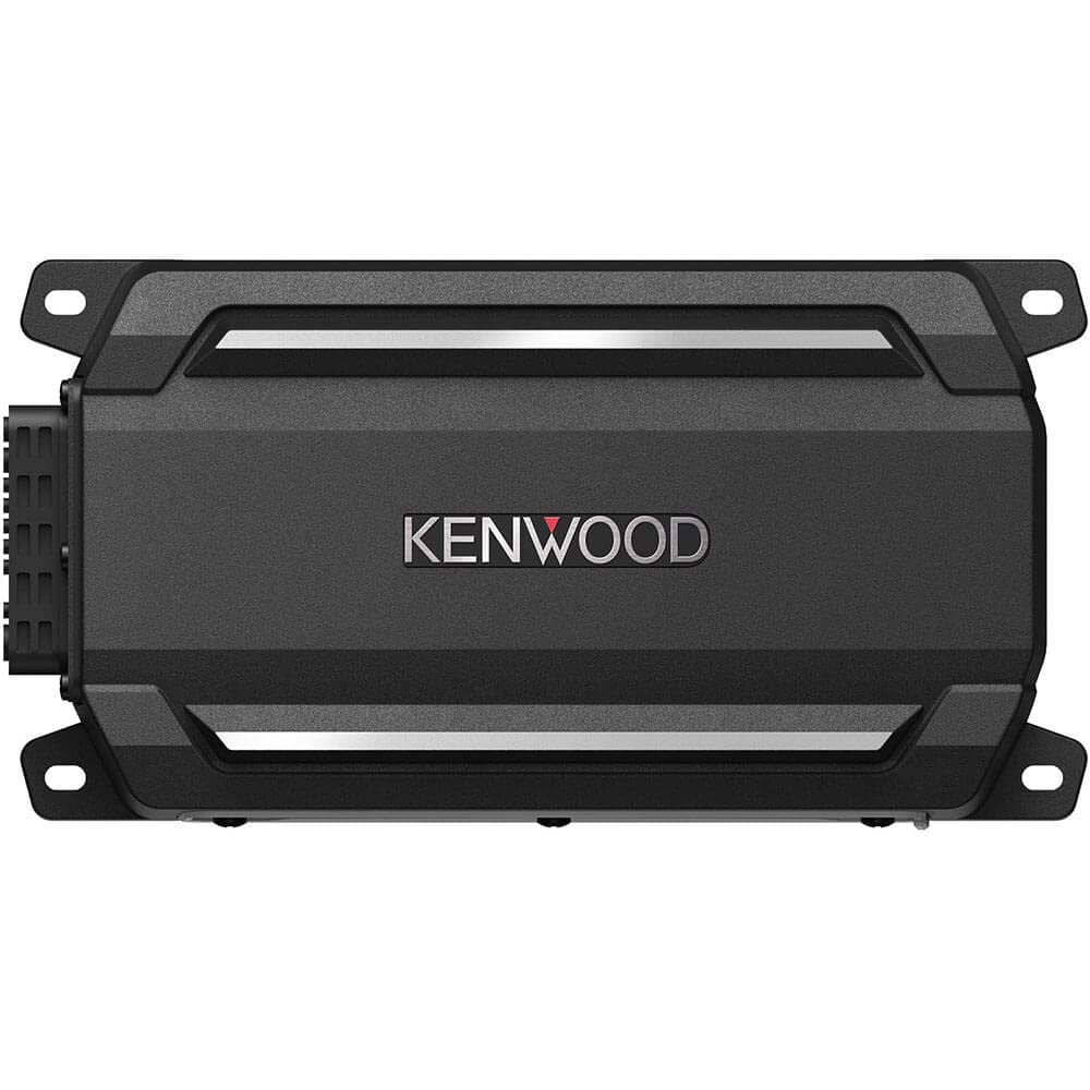  KENWOOD KAC-M5024BT コンパクト 4 チャンネル 600 ワット カーアンプ、Bluetooth ストリーミング機能付き。船舶、ATV、パワースポーツ用途向けに構築されて...