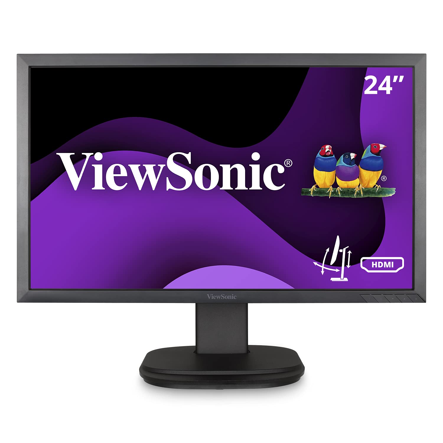 Viewsonic VG2439SMH 24 インチ 1080p 人間工学に基づいたモニター、HDMI Dis...