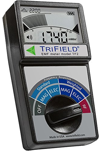 TriField 電界、無線周波数 (RF) 界、磁界強度計 -EMF メーター モデル TF2 - 1 つのデバイスで 3 種類の電磁放射線を検出 - 米国製
