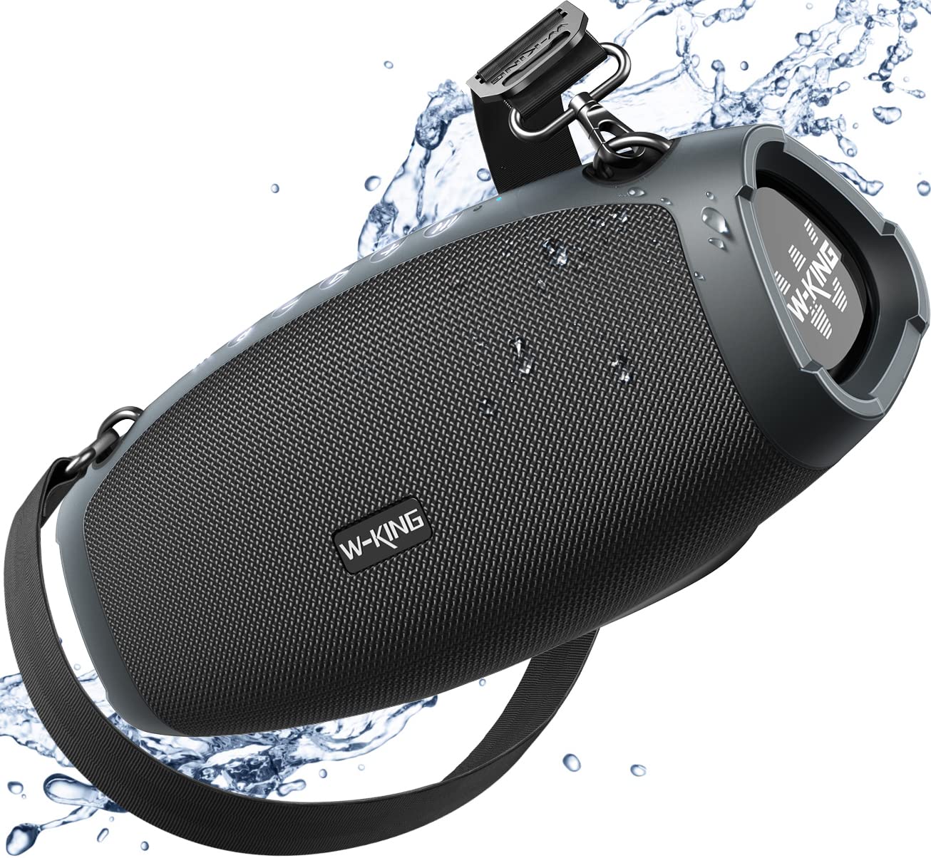  W-KING サブウーファー付きポータブル大音量Bluetoothスピーカー、70WポータブルアウトドアスピーカーBluetoothワイヤレス防水、トリプルパッシブラジエ...