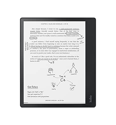  Kobo エリプサパック |電子書籍リーダー | 10.3 グレアフリータッチスクリーン |電子書籍をマークアップ |パックには Elipsa、スタイラス 1 本、スリープカバー...