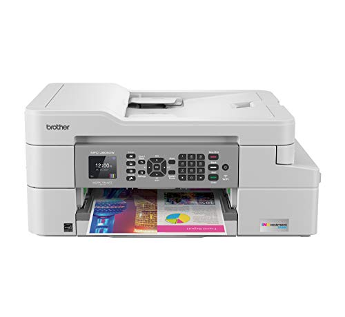  Brother Printer ブラザーMFC-J805DWINKvestmentTankカラーインクジェットオールインワンプリンター、モバイルデバイス、最大1年間のインクインボックス付き...