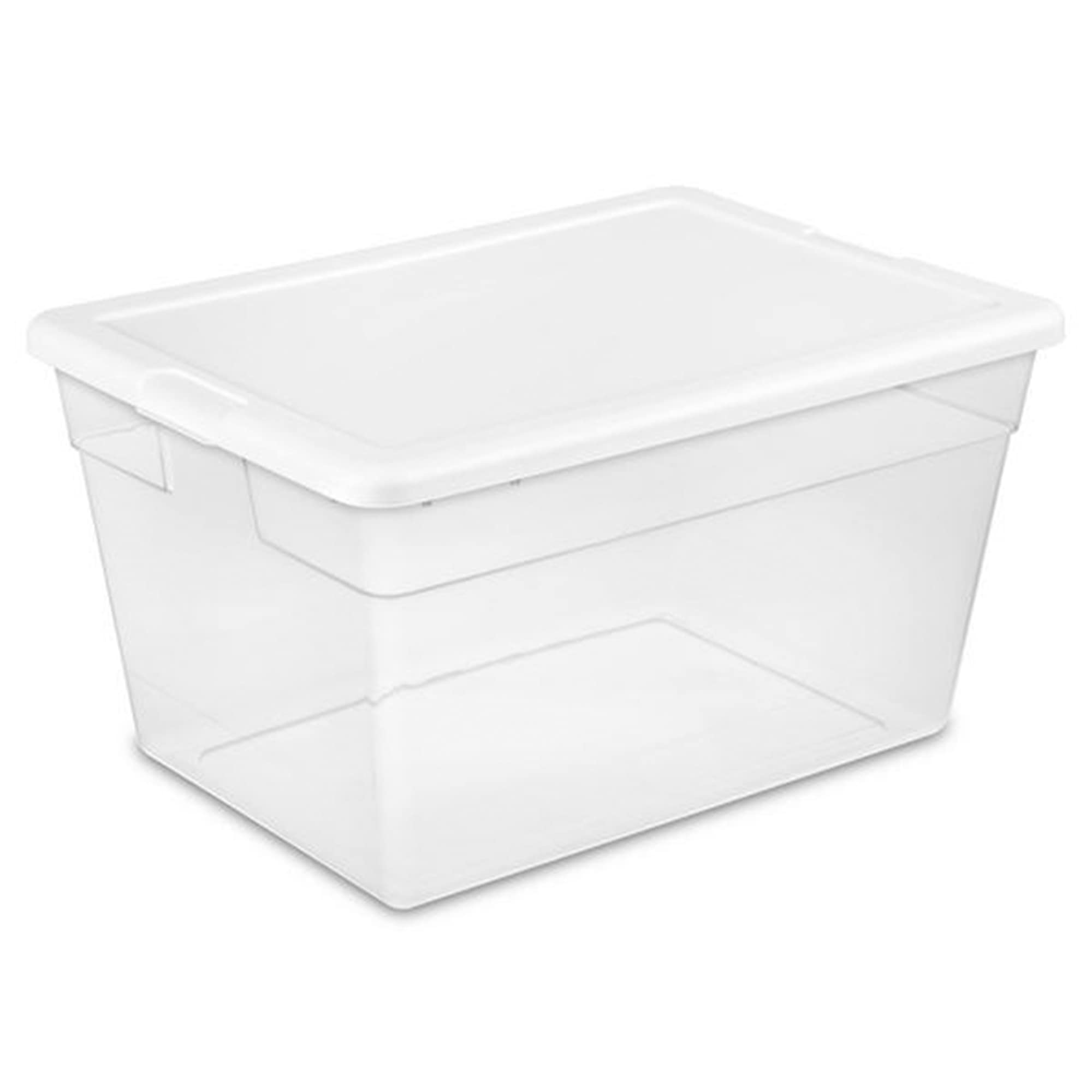 Sterilite 56 Quart Clear Plastic Storage Container Box with Latching Lid (40 Pack)