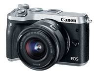 Canon EOS M6 24.2MPミラーレスデジタルカメラ-1080p-シルバー-EF-S18-150mm ISSTMレンズ