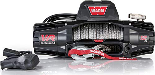 Warn 103255 VR EVO 12-S Electric 12V DC Winch with Synt...