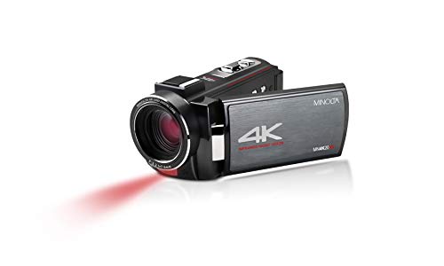 Minolta 4K Ultra HD 30 メガピクセル ナイトビジョン デジタル ビデオカメラ、MN4K2...