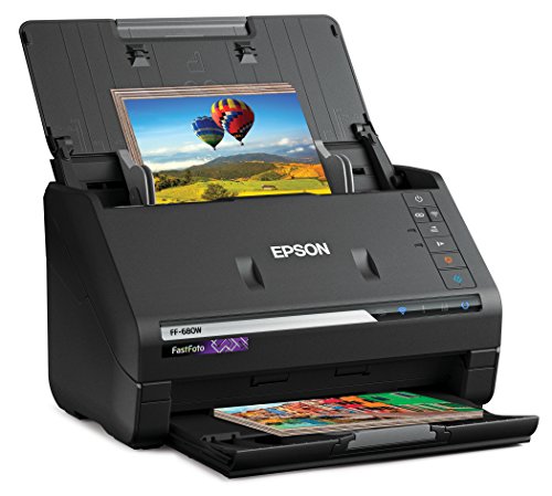 Epson FastFoto FF-680Wワイヤレス高速写真およびドキュメントスキャンシステム、黒