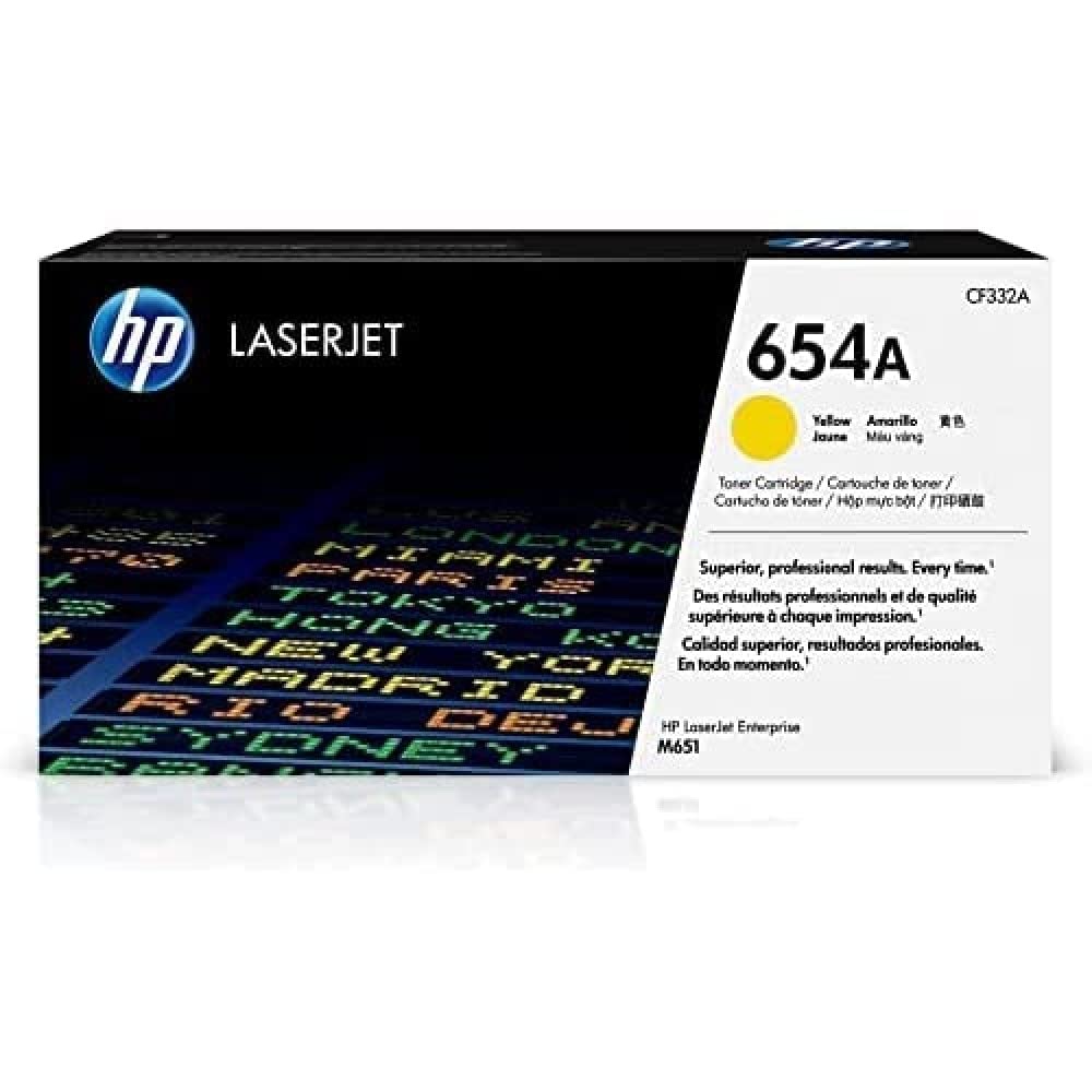 HP オリジナル 654A イエロー トナー カートリッジ | Color LaserJet Enterpri...