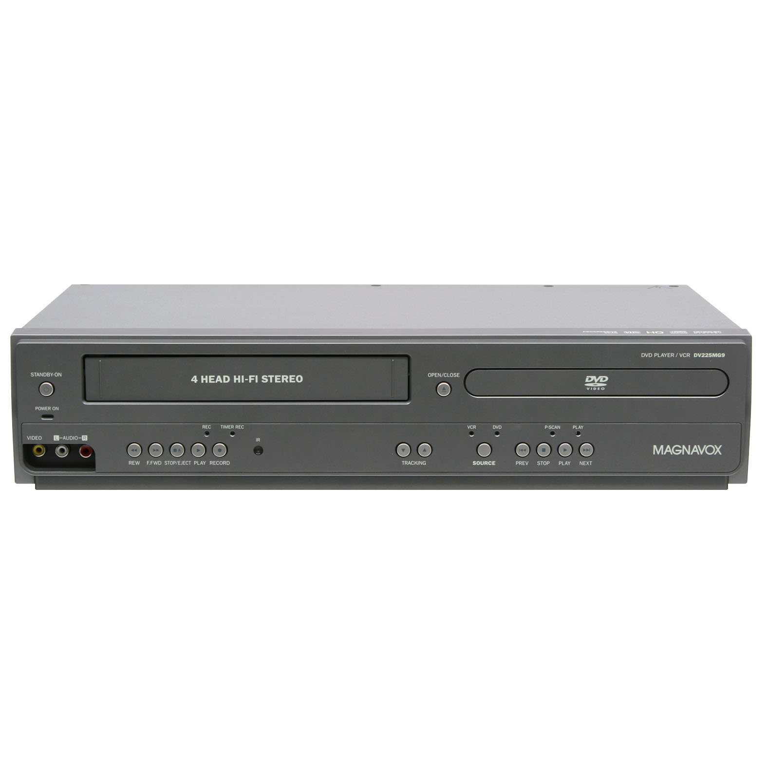 Magnavox DV225MG9 DVD プレーヤーおよびライン入力録音付き 4 ヘッド Hi-Fi ステレ...