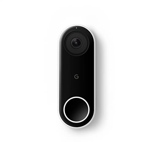  Google Nest Doorbell（有線） - 旧 Nest Hello - 24 時間 365 日ストリーミング対応のビデオ ドアベル - HDR ビデオ、HD Talk and Listen、ナイト ビジョン、人物アラートを備えた家庭用スマート...