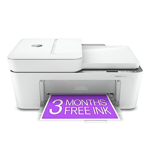  HP DeskJet 4155e ワイヤレス カラー インクジェット プリンタ、印刷、スキャン、コピー、簡単セットアップ、モバイル印刷、家庭に最適、インスタント...