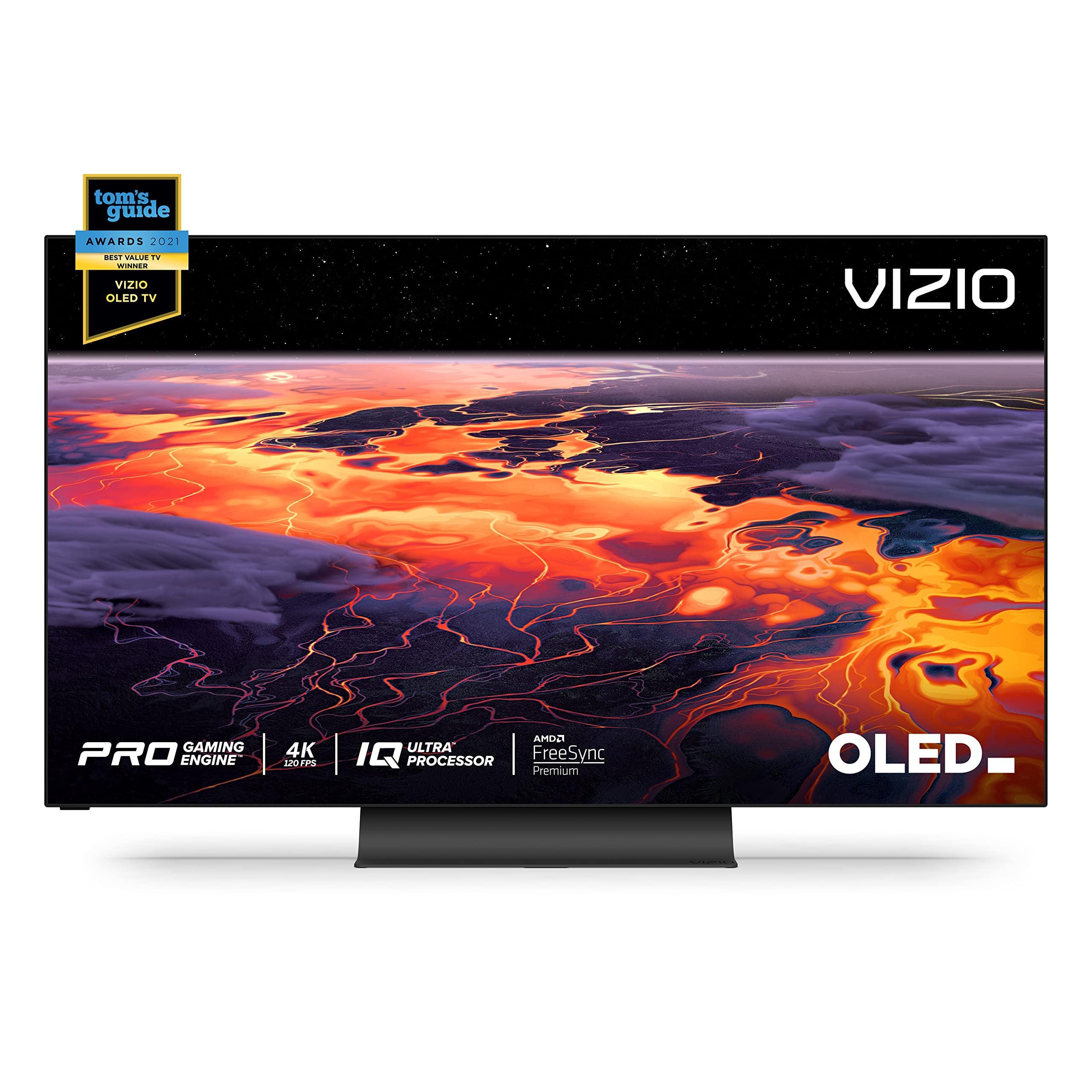  VIZIO 55 インチ OLED プレミアム 4K UHD HDR スマート TV、ドルビー ビジョン、HDMI 2.1、120Hz リフレッシュ レート、プロ ゲーミング エンジン、Apple AirPlay...