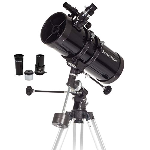 Celestron -PowerSeeker127EQ望遠鏡-初心者向けの手動ドイツ赤道望遠鏡-コンパクトでポータブル-ボーナス天文学ソフトウェアパッケージ-127mm口径