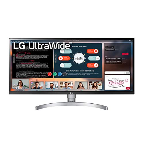 LG 34WK650-W 34'UltraWide 21：9 IPSモニター、HDR10およびFreeSync（2018）、黒/白