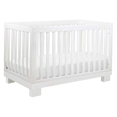 Babyletto Modo 3-in-1コンバーチブルベビーベッド、幼児用ベッド変換キット、ホワイト、グリーンガードゴールド認定