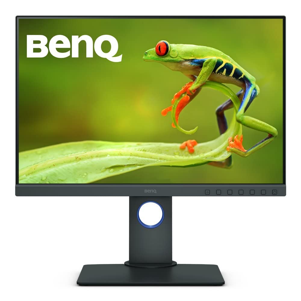  BenQ SW240 24 インチ WUXGA IPS コンピュータ モニター、写真編集用、99% Adobe RGB、100% sRGB、95% DCI-P3、工場出荷時調整レポート付き、10 ビット色深度、14...