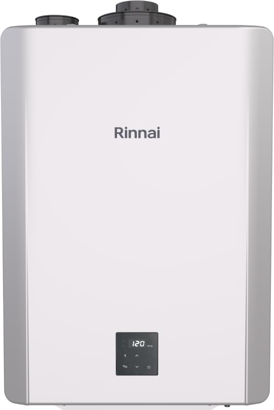 Rinnai NEW  RX160iN Condensing Smart Sense Natural Gas or Propane Tankless Water Heater, Indoor or Outdoor Water Heater, Up to 9 GPM, 160,000 BTU