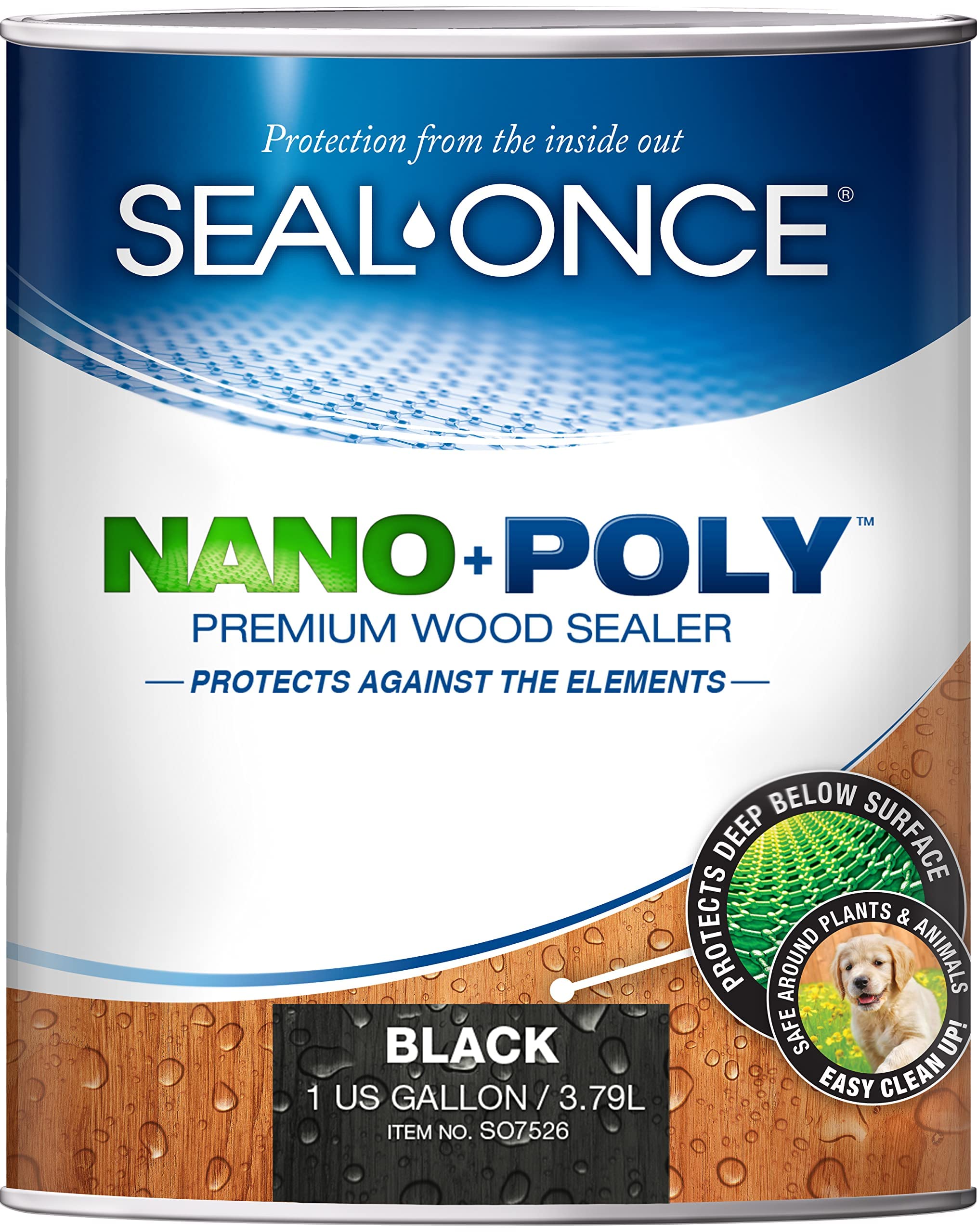Seal-Once ナノ+ポリポリウレタン浸透木材シーラー - プレミアム防水シーラント